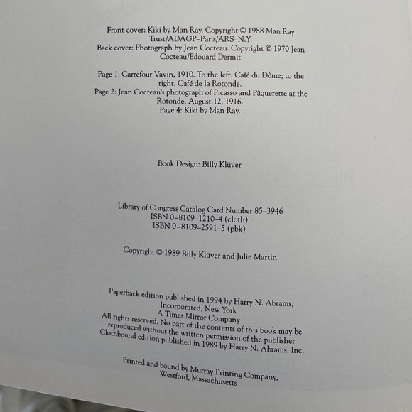 Kiki's Paris: Artists and Lovers, 1900-1930, by Billy Kluver and Julie Martin - Picture 9 of 13